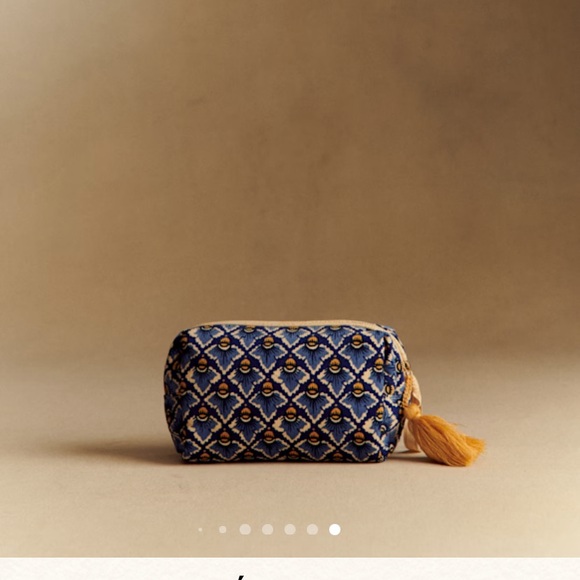 Sezane NTW makeup bag Antoinette Poisson collection RARE - Picture 3 of 7